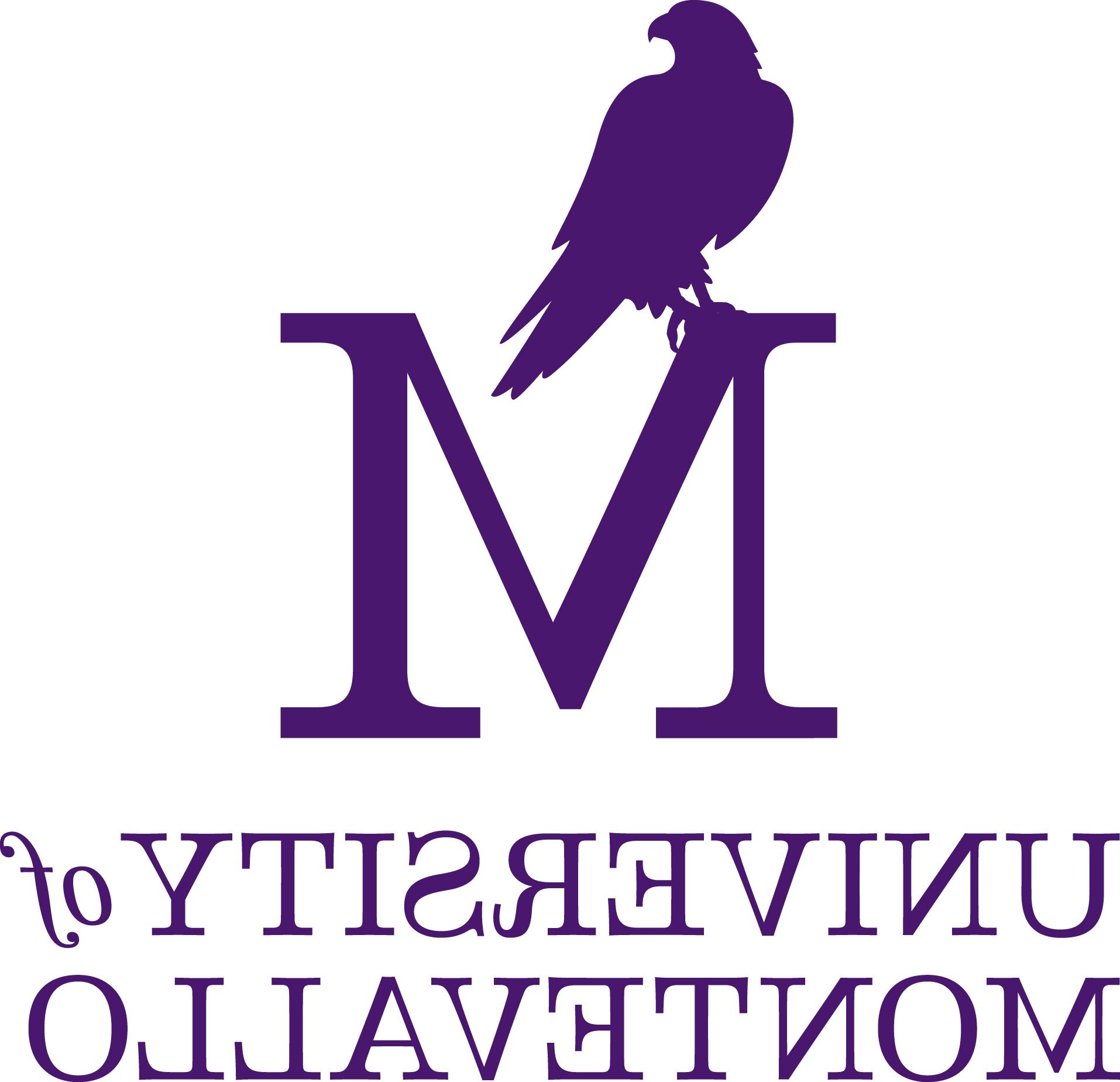 UM Logo white and purple